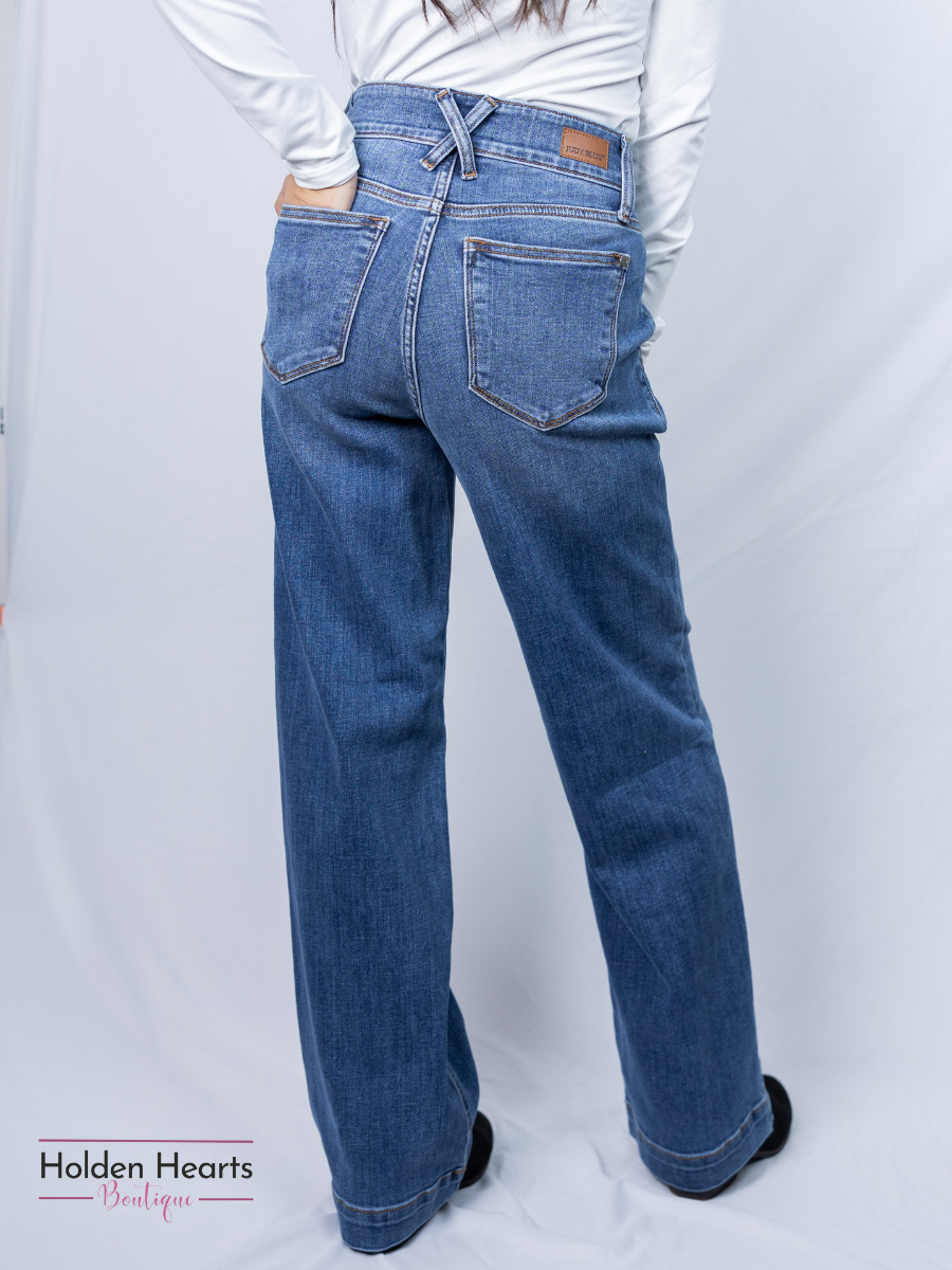 Workin' It Wide Leg Trouser Jeans