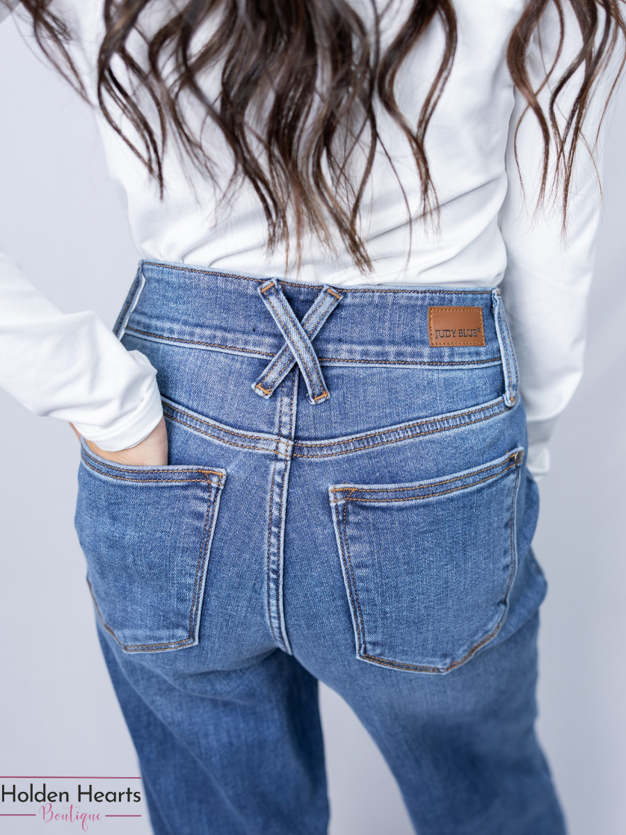 Workin' It Wide Leg Trouser Jeans