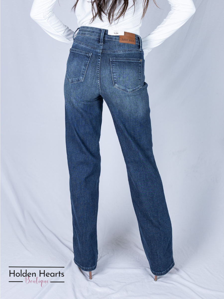 Classy Lady Straight Leg Jeans (Tummy Control)