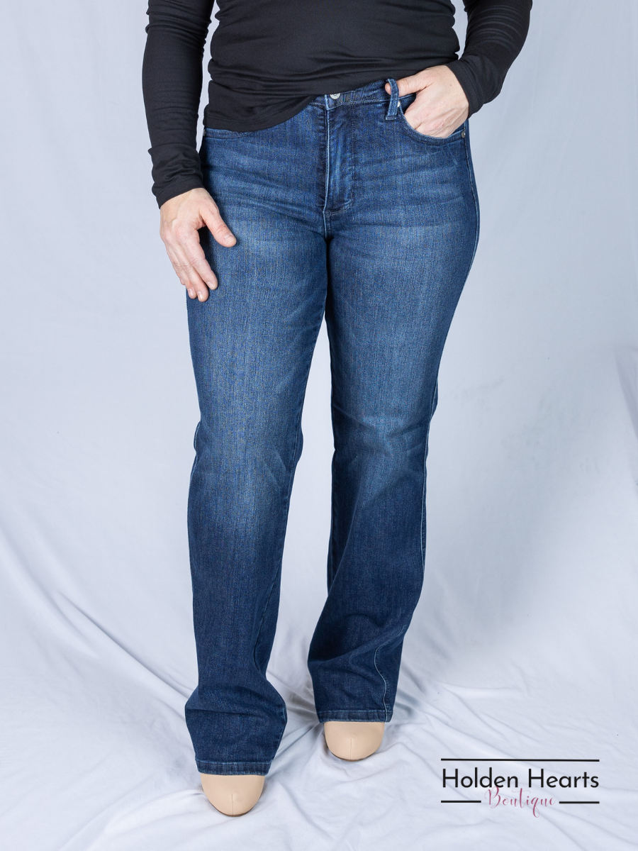 Classy Lady Straight Leg Jeans (Tummy Control)