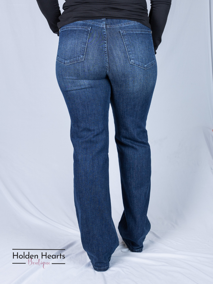 Classy Lady Straight Leg Jeans (Tummy Control)