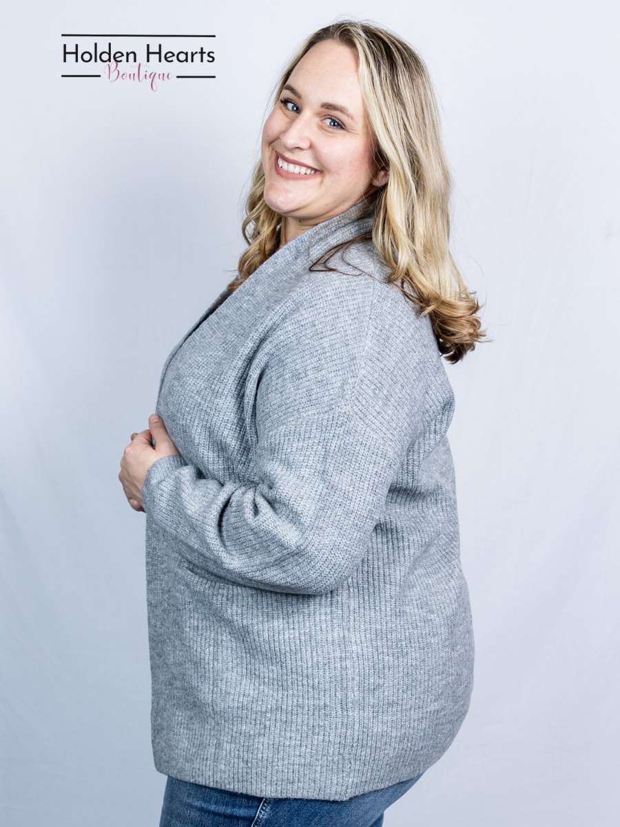 Grey Gentle Hug Cardigan