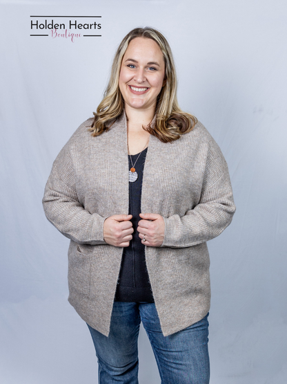 Oatmeal Gentle Hug Cardigan