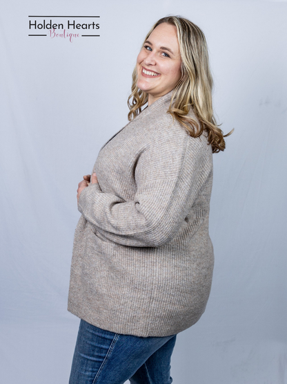 Oatmeal Gentle Hug Cardigan