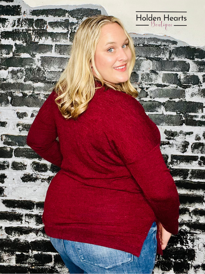 Burgundy Classic Comfort Long Sleeve