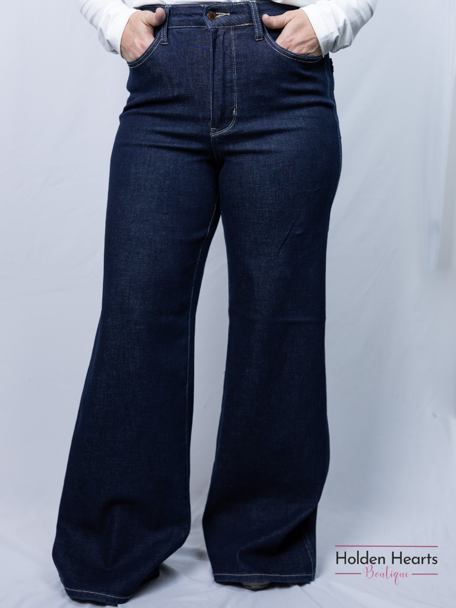 Return to Fun Tummy Control Wide Leg Denim