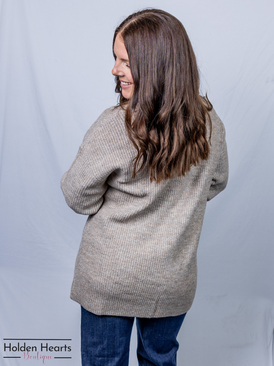 Oatmeal Gentle Hug Cardigan