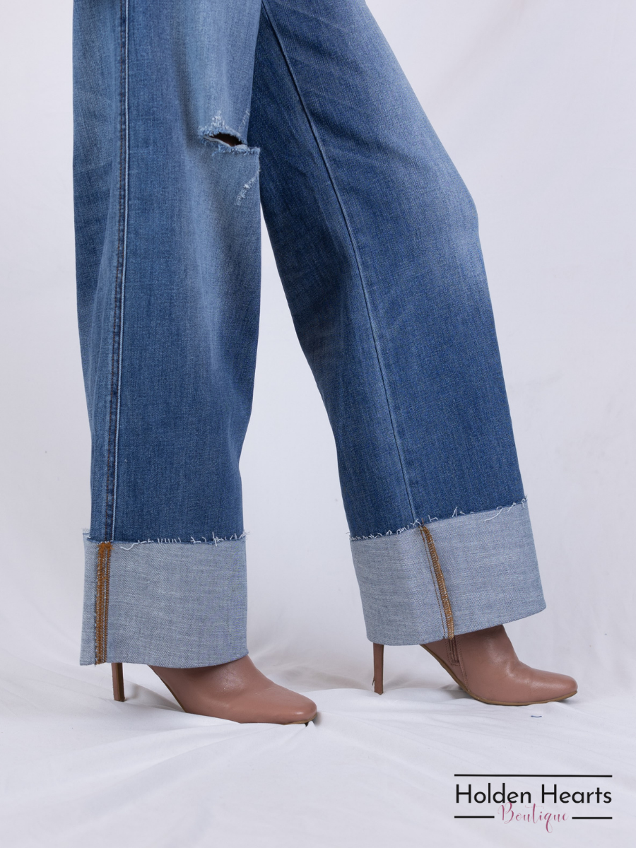 City Chic Wide Leg Jeans