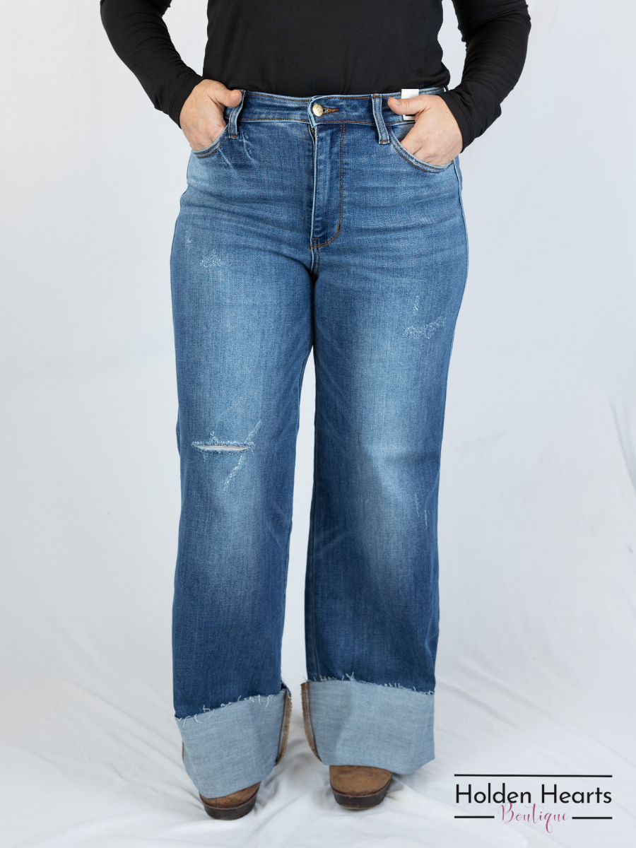 City Chic Wide Leg Jeans