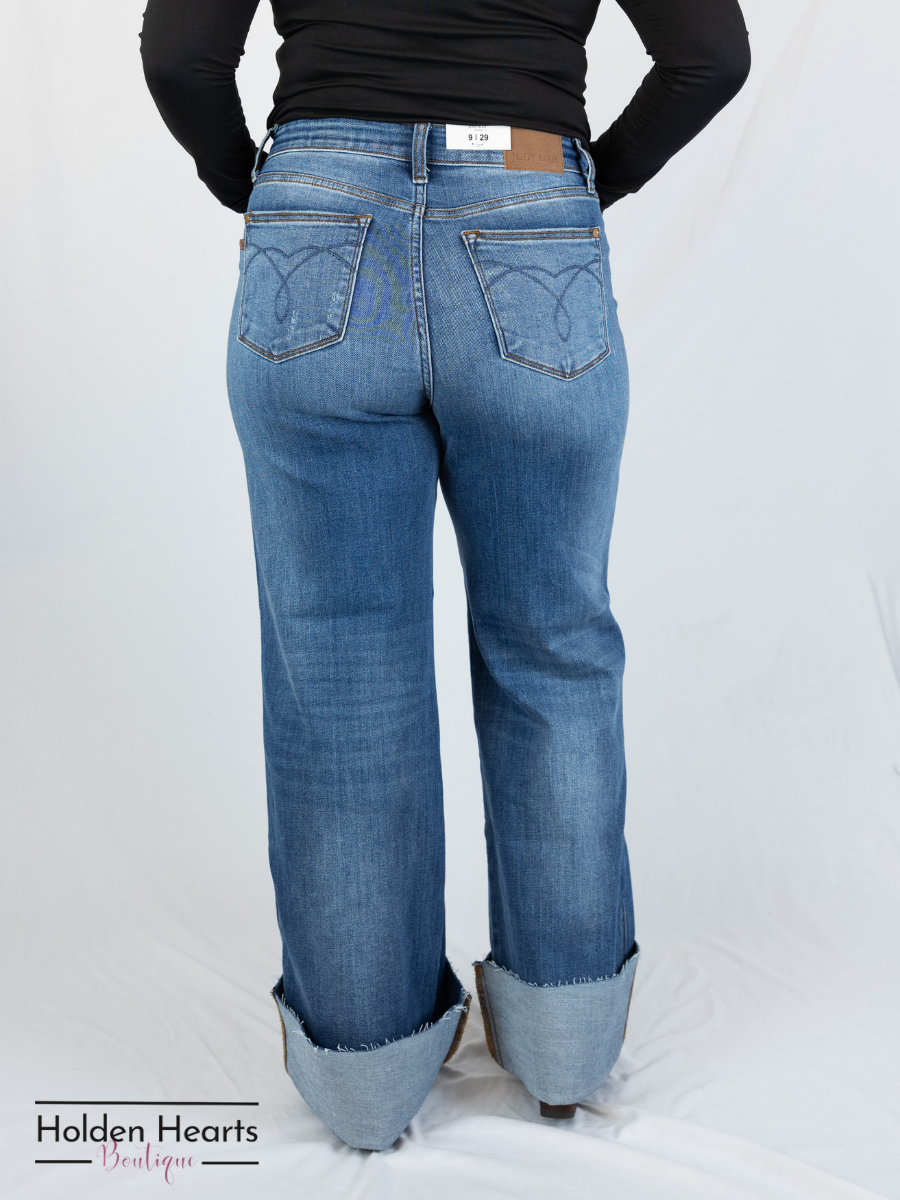 City Chic Wide Leg Jeans