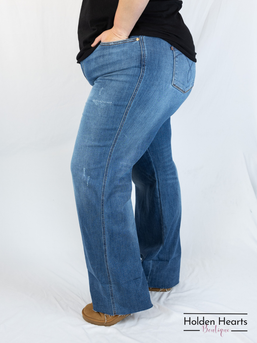 City Chic Wide Leg Jeans