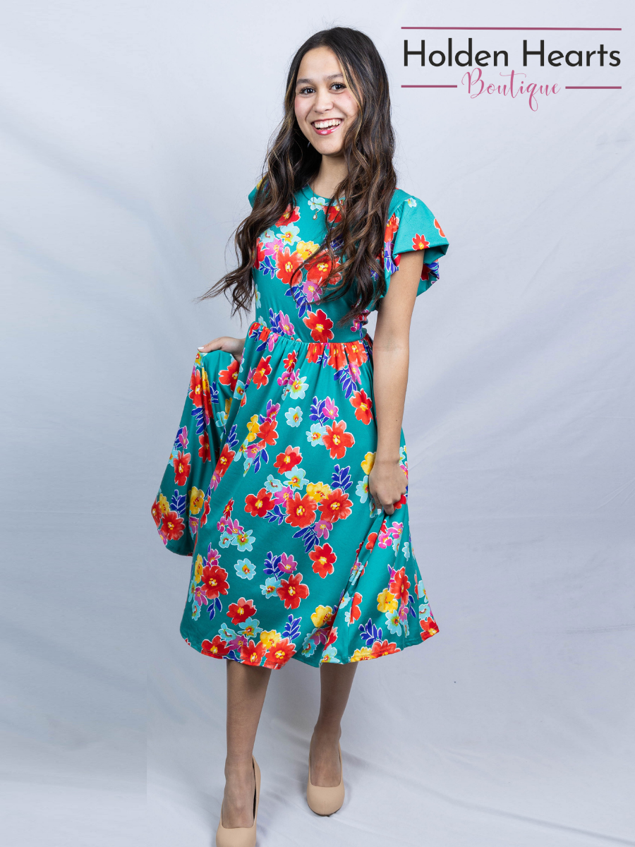 Flirty Floral Fantasy Dress