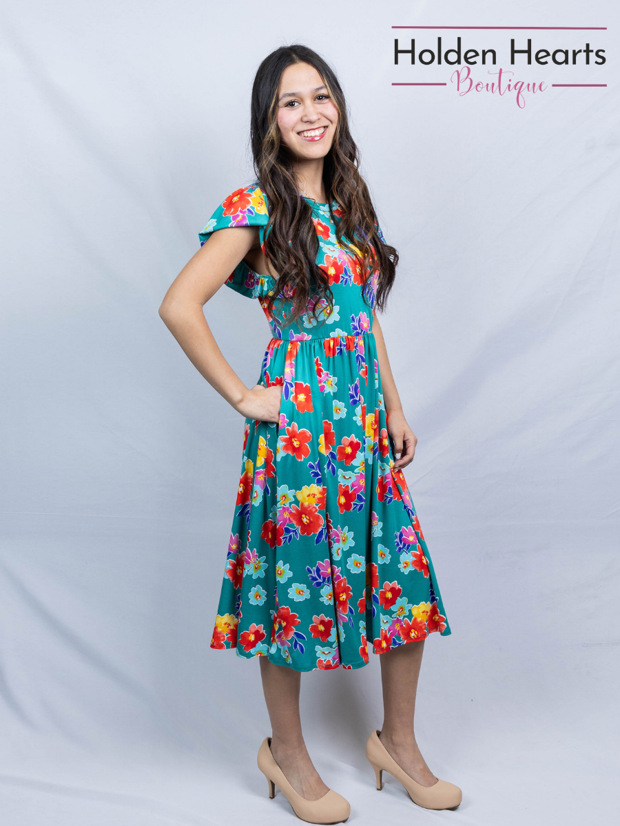 Flirty Floral Fantasy Dress