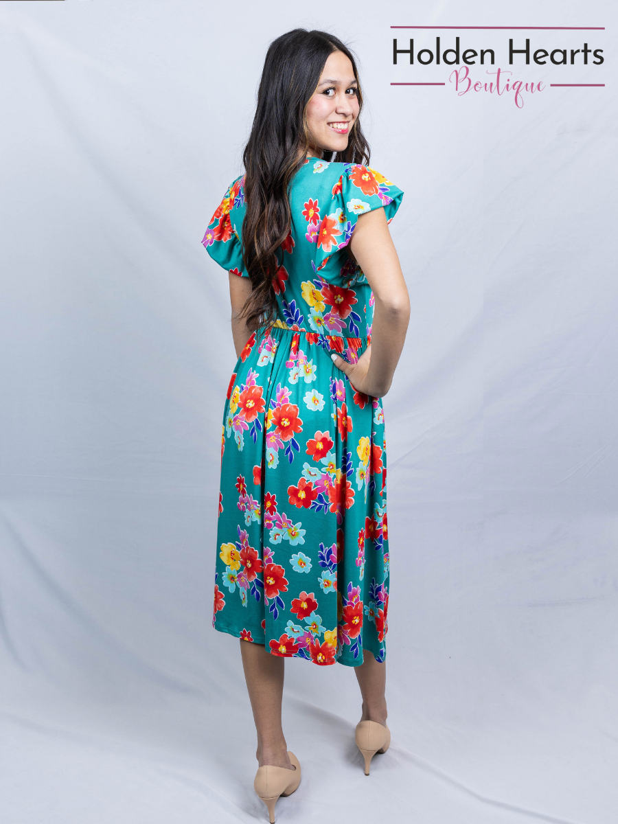 Flirty Floral Fantasy Dress