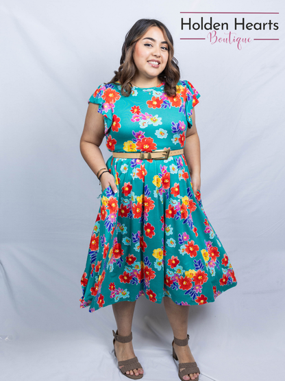 Flirty Floral Fantasy Dress