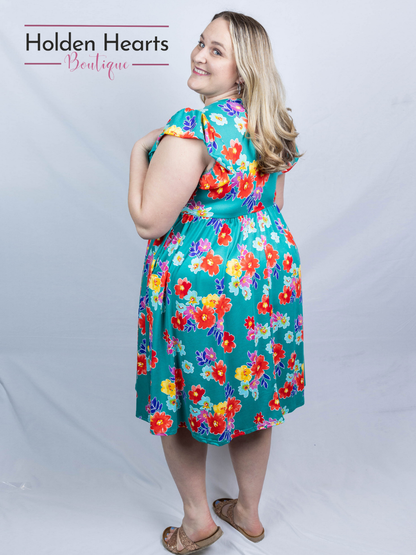 Flirty Floral Fantasy Dress