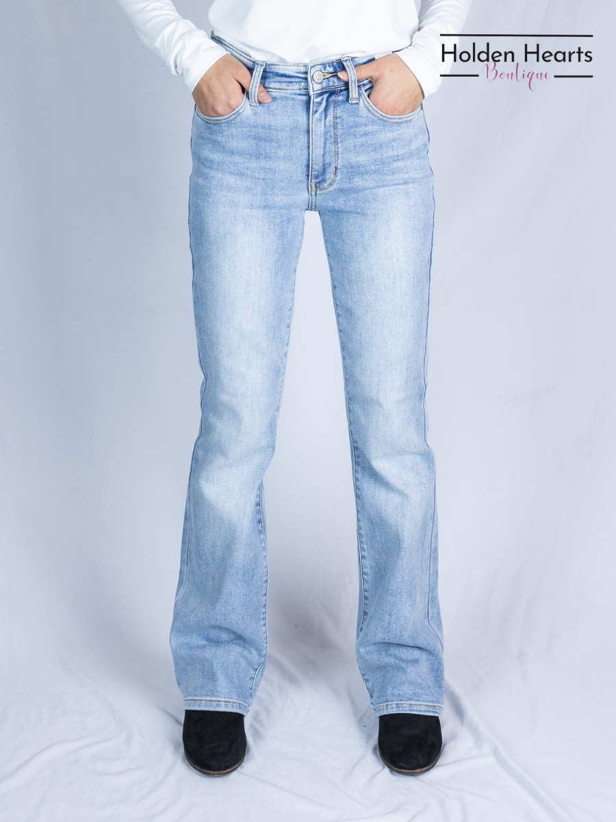 Warm and Cozy Thermal Bootcut Jeans