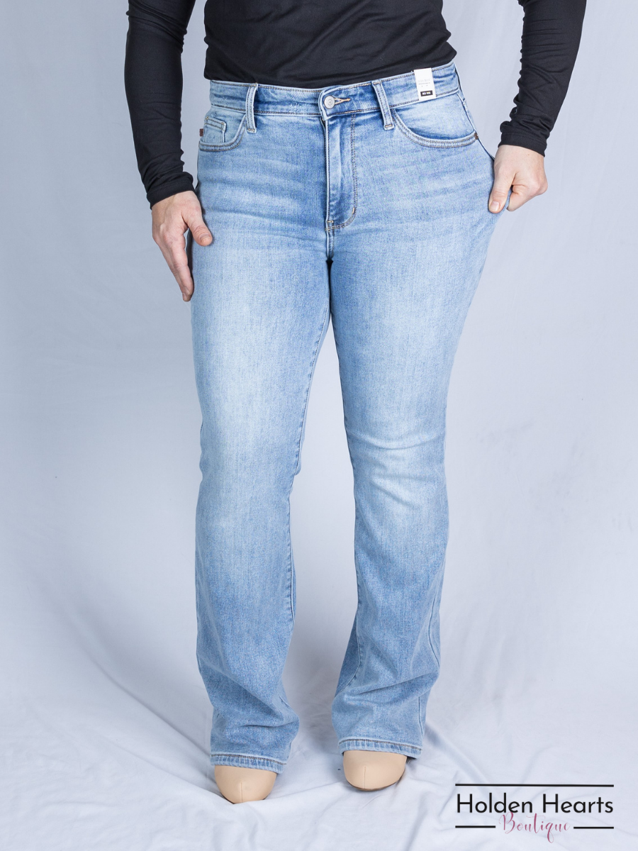 Warm and Cozy Thermal Bootcut Jeans