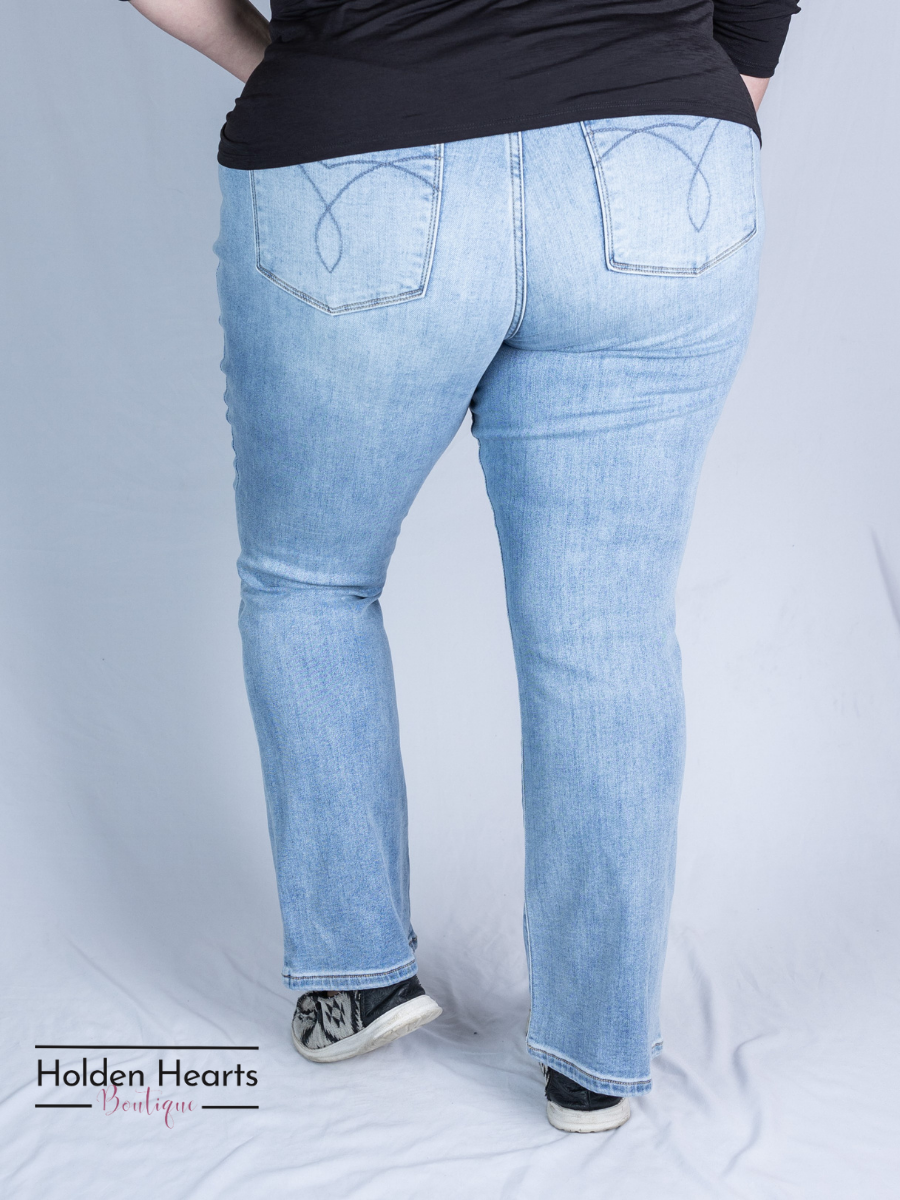 Warm and Cozy Thermal Bootcut Jeans