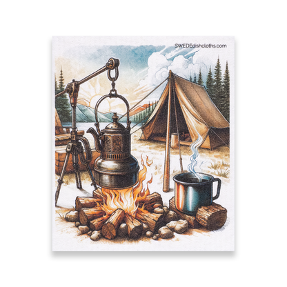 Swedish Dishcloth Tent and Coffee Pot