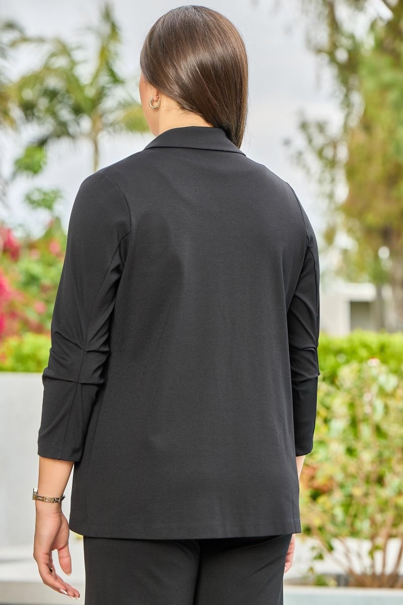 Black Magic 3/4 Sleeve Blazer