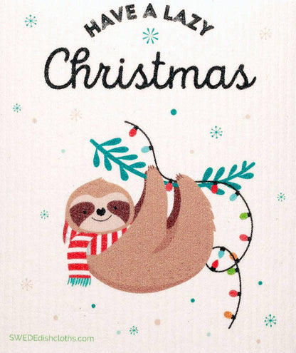 Swedish Dishcloth Christmas Sloth